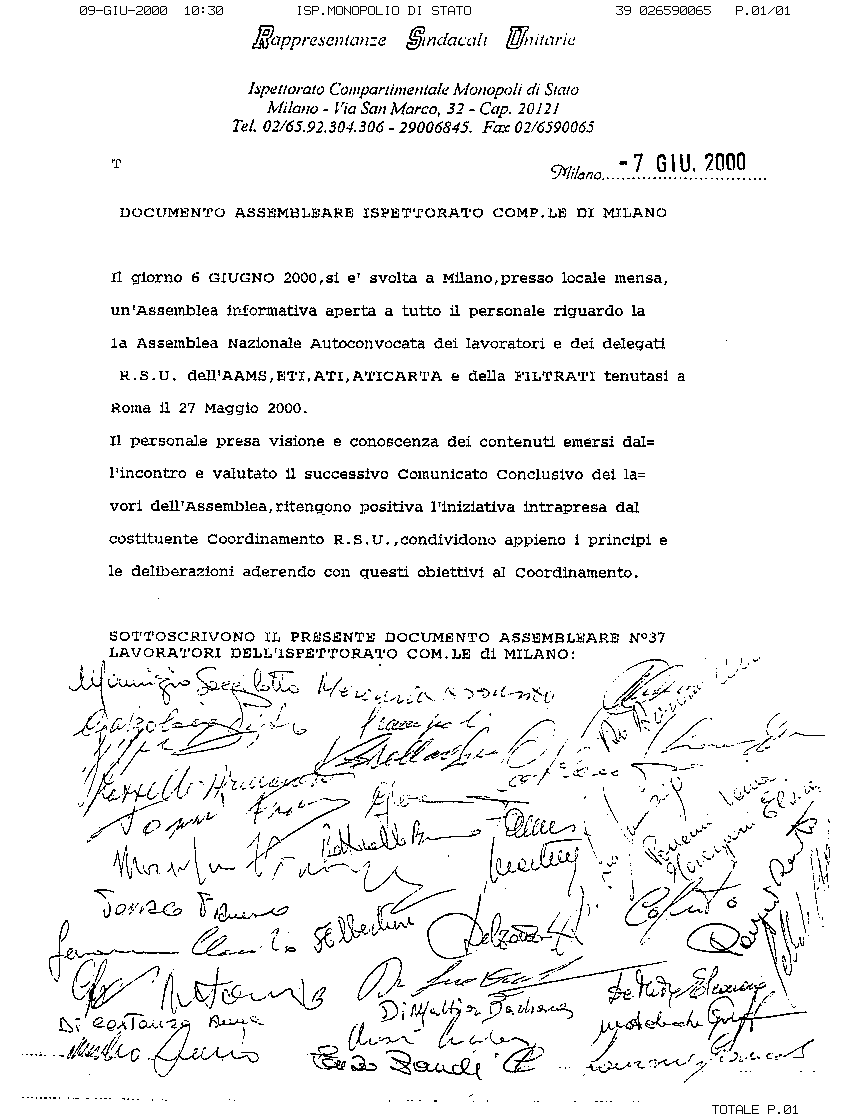 Comunicato IC MIlano
